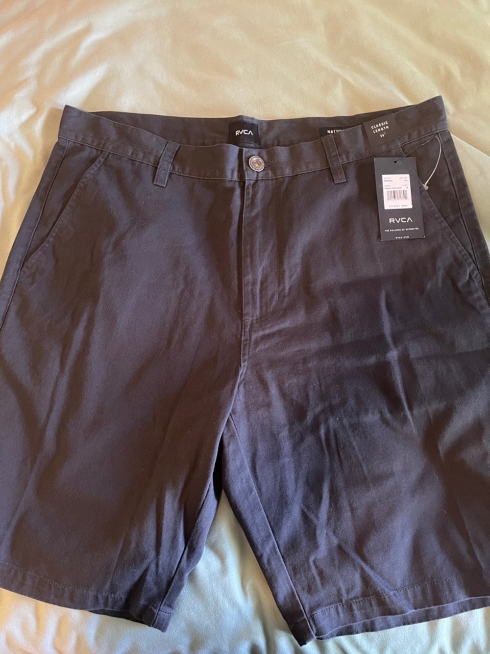 RVCA Black Men's Chino Shorts
